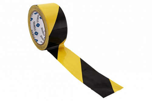 Floor marking tape yellow / black