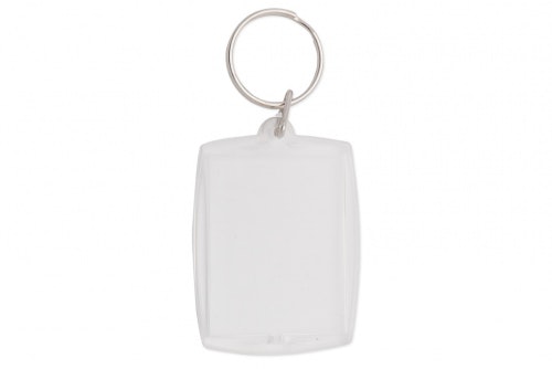 Key ring in plastic, large without print