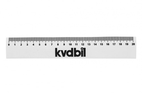 Magnetic decal ruler