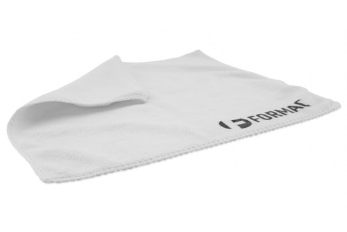 Microfiber cloth white with 1-color print