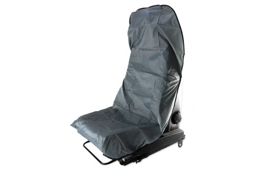 Seat protection in grey nylon